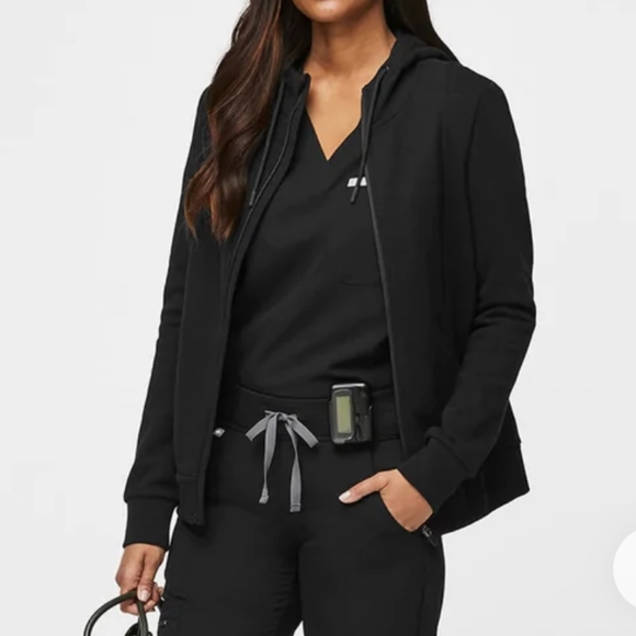 Figs Tops Figs Essential Hoodie Black Poshmark